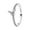 R041-W, variant on 925 Sterling Silver Sparkling Butterfly Ring Women Finger Ring For Party Jewelry