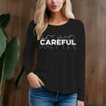 thumbnail image 4 of Women's 300g 100% Cotton Crackle Graphic Design Long Sleeve T-Shirt, 4 of 12
