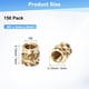 thumbnail image 3 of Uxcell 150-Pack Insertos Roscados, Kit de Tuercas de Inserto Estriado de Latón M2 x 3mm x 3mm para Componentes de Plástico/DIY Impresión 3D, 3 of 7