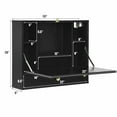 thumbnail image 2 of Gymax Wall Mounted Folding Laptop Desk Hideaway Organizer Storage Space Saver, 2 of 9