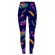 thumbnail image 3 of MKLEKYY Leggings para mujer, pantalones de yoga deportivos informales con estampado de cintas coloridas de carnaval para mujer, leggings de moda, 3 of 3