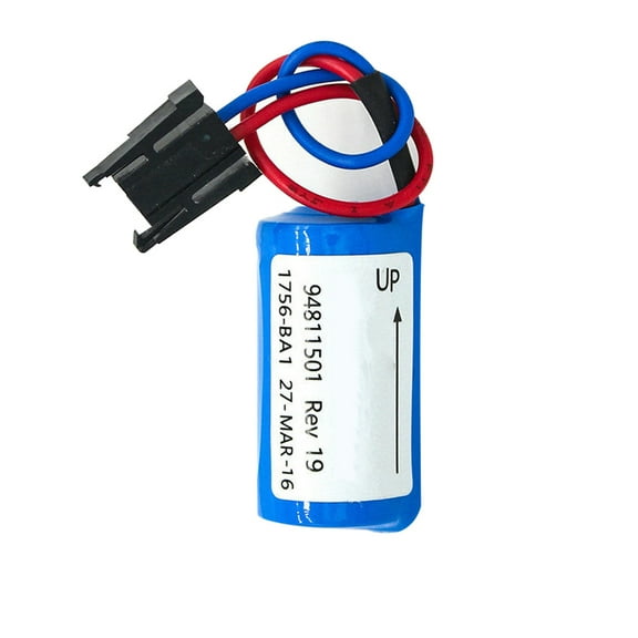 TrendyChic (1-Pack) 1756-BA1 Battery 3.0V 1800mah Non-Rechargeable Disposable Lithium Battery for 1756-BA1 1756-L1 BR2 3A-AB Replacement Battery