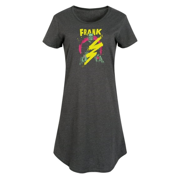 Classic Monsters - Frankenstein - Frank - Retro Style Lightening Bolt - Women's Any Way Dress