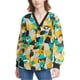 thumbnail image 1 of Calvin Klein Blusa sin mangas abstracta para mujer, multicolor, extra pequeña, 1 of 1