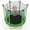 Green + Metal, variant on NOBOLEA 5.5 FT Kids Trampoline with Safety Enclosure Net, 65 Inch Indoor Outdoor Toddler Trampoline with U-Shaped Stable Legs