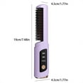 thumbnail image 3 of Wireless Hair Straightener Comb under $5! Yannianjz Wireless Hair Straightener Comb, Negative Ion Straightening Brush with USB Charging, Portable Curling Iron and Straightener for Travel, 3 of 5