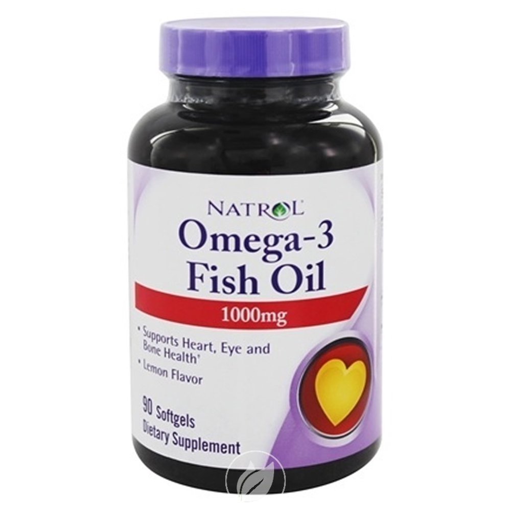 Omega3 Fish Oil 90 Softgels by Natrol, Pack of 2