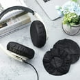 thumbnail image 3 of TRIANU 100Pcs Disposable Headphone Covers Sanitary Headphone Ear Covers Non Woven Earpad Covers Headphone Covers for Most on Ear Headphones with 8.5 to 10 cm Earpads, Black, 3 of 7