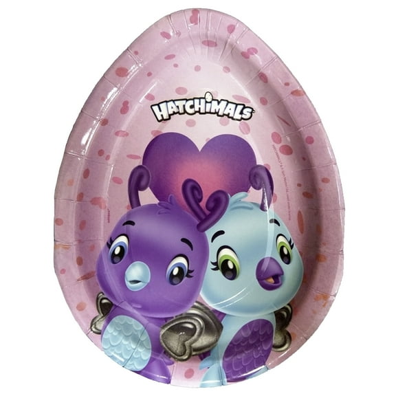 Hatchimals Egg Shaped Paper Plates, 9 in, 8ct