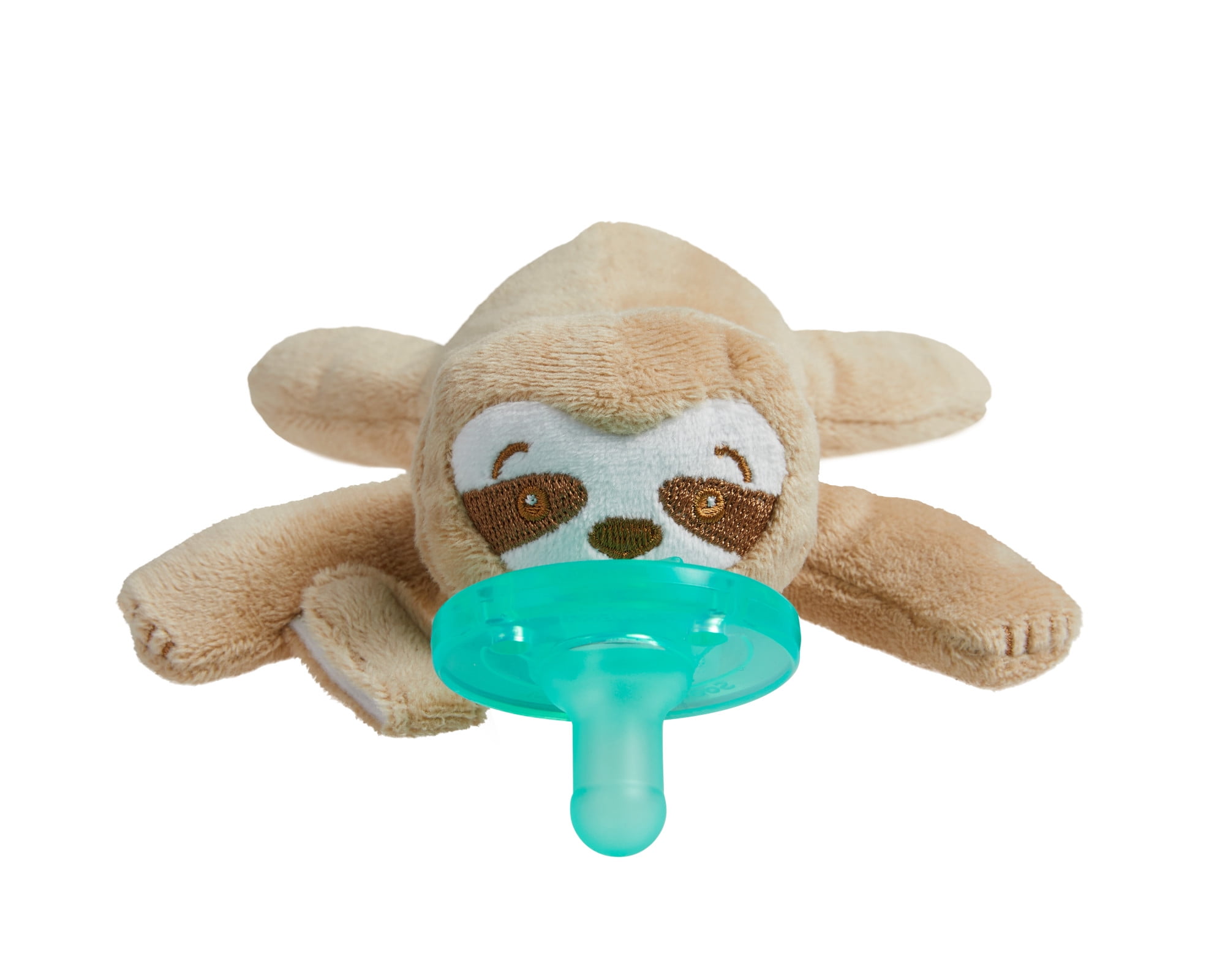Philips Avent Soothie Snuggle Pacifier Holder with Detachable Pacifier,  Sloth, 0M+, SCF347/07 