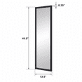 thumbnail image 4 of Mainstays 13x49 Black Rectangle Large Wall Mirror for Bathroom or Living Room, 4 of 8