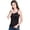 Black, variant on Women’s Silk Camisole,Underwaist Vest with Shoulder Straps,100% Silk(Main Fabric),5 Colors(White,L)