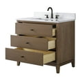 thumbnail image 3 of Vanity Art 36" Bathroom Vanity with Sink and Engineered Marble Top, Freestanding Storage Cabinet with 3 Drawers, 3 of 8
