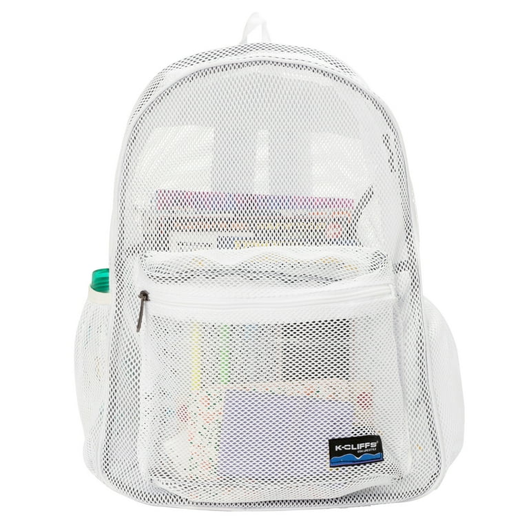 Mesh Small Backpack - White
