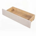 thumbnail image 3 of Beige Upholstered Daybed Featuring Two Drawers and Wood Slat Support, Full Size for Extra Storage, 3 of 15