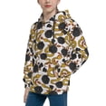 thumbnail image 2 of Sikiie Snake And Rose Youth Hoodie Sweatshirt Pullover Hooded Classic Casual Essentials Hoodiefor Boys Girls Kids -Large, 2 of 6