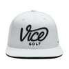 Vice Golf Hat Crew Cap, White Adjustable Size