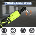 thumbnail image 2 of Yeacher Multifunctional 12.0V Cordless Rechargeable Electric Wrench 3/8 Inch 90° Right Angle Ratchet Wrenches Handheld Driver Power Tool, 2 of 8