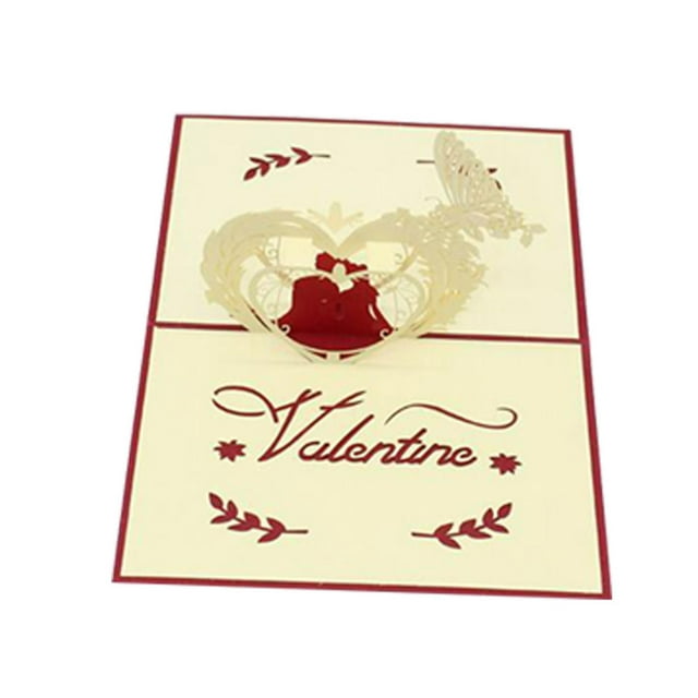 TIMIFIS Valentines Day Cards Valentine's Day Card Paper Greeting Card Blessing Card —Spring