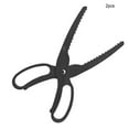 thumbnail image 4 of braveheart 2Pcs Fishing Pliers Line Scissors Controller Hook Remover Plastic Multifunctional Tackle Tools Fittings Orange Black, 4 of 6