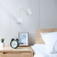 thumbnail image 3 of Worgeous  LED Bedside Reading Light White Lamp Wall Mounted, 3 of 8