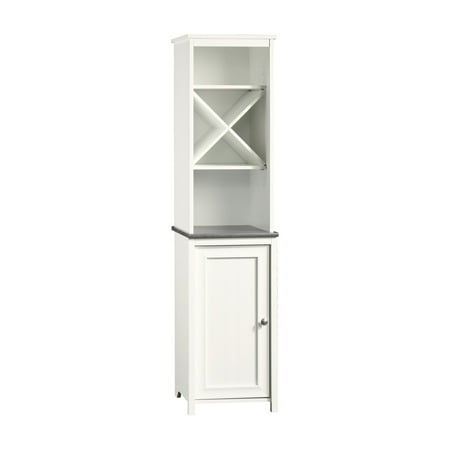 Sauder Caraway Bathroom Storage Linen Tower Soft White Walmart Com