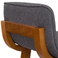 thumbnail image 3 of CorLiving Bennett Set of 2 Upholstered Low Back Indoor Barstools with Wood Frames, 3 of 9
