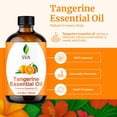 thumbnail image 3 of SVA Tangerine Essential Oil – 4 Fl Oz – 100% Natural Tangerine Oil - for Diffuser, Hair Care, Face, Skin Care, Aromatherapy, Scalp and Body Massage, Soap and Candle Making – with Dropper, 3 of 8