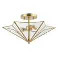 thumbnail image 5 of SAFAVIEH Haruna 16 in. Glam 2-Light Brass Gold Iron Mount Light with Iron Shade, 5 of 8