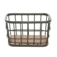 thumbnail image 4 of HUBERT® Black Iron and Brown Mango Wood Display Basket - 10"L x 6"W x 6"H, 4 of 5