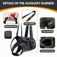 thumbnail image 3 of Duuclume Dog Lift Harness for Small Medium Large Dogs, Adjustable Back Legs Support Dog Harness(M), 3 of 5