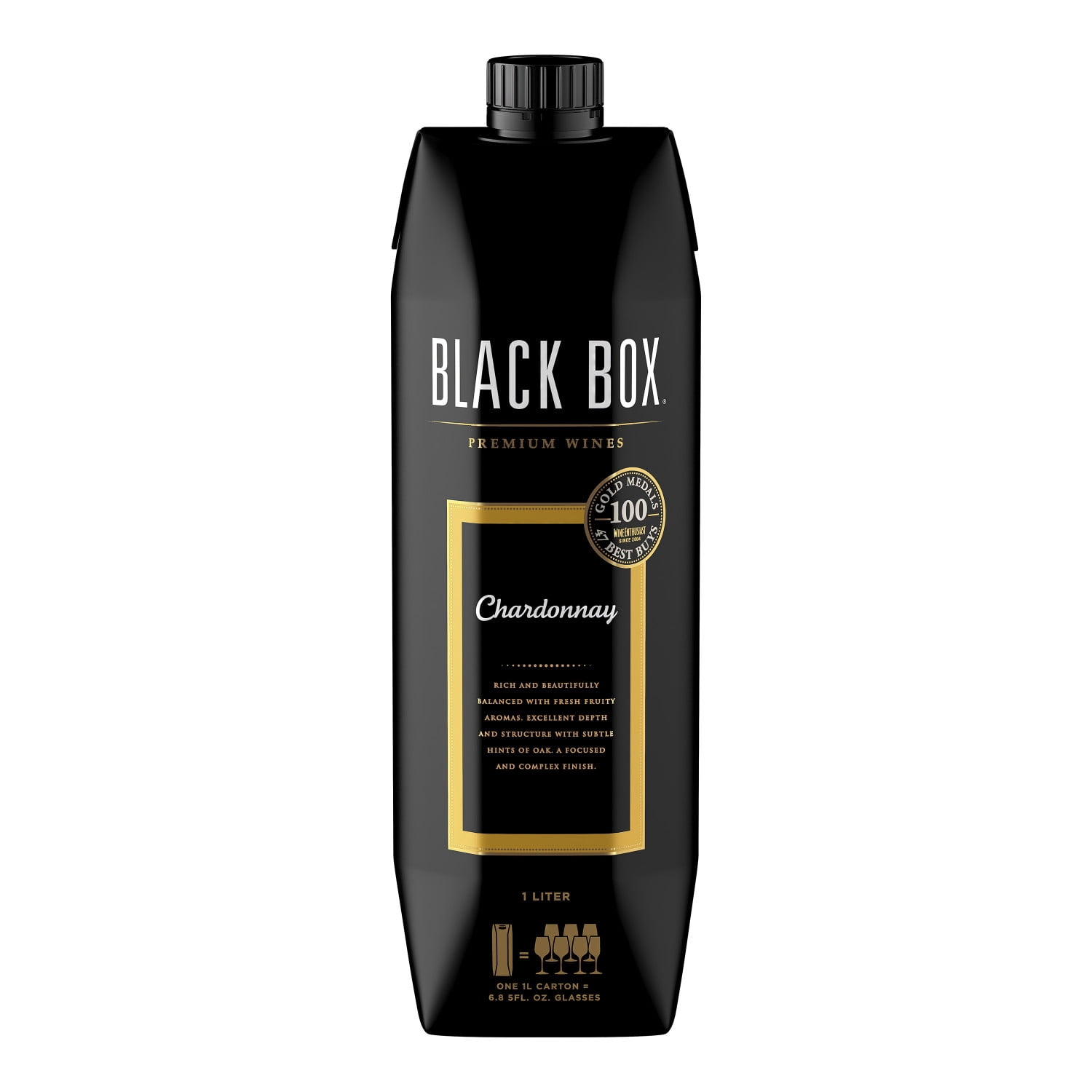 Black Box Wines, Merlot Red Wine, 3 L Box, Medium-Bodied, 13.5