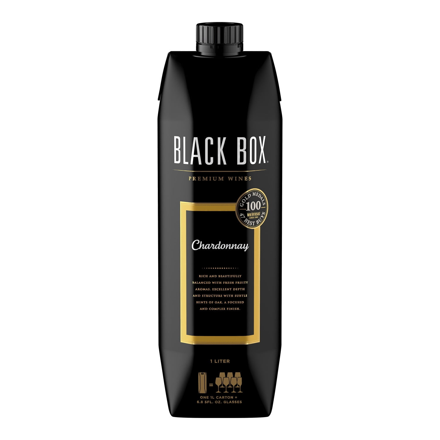 Black Box Chardonnay White Wine, 1 L Box