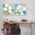 thumbnail image 2 of Stupell Industries Modern Flower Pattern Botanical & Floral Painting White Framed Art Print Wall Art, 24 x 24, Set of 2, 2 of 9