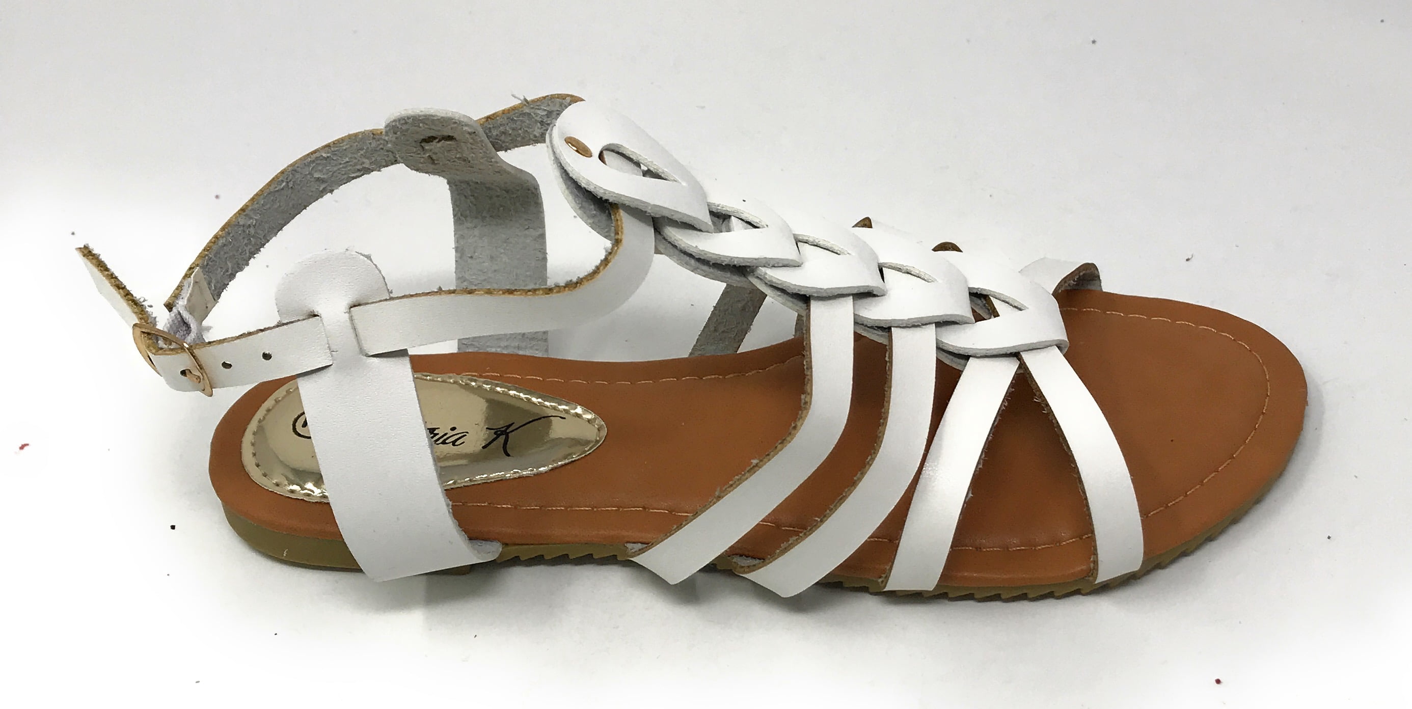Victoria K Women's Gladiator Multi Loops Braid Sandals