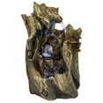 thumbnail image 3 of Sunnydaze Indoor Home Decorative Cascading Caves Waterfall Tabletop Water Fountain with LED Lights - 14", 3 of 14