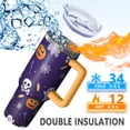 thumbnail image 5 of Modern Halloween 40oz Trek Tumbler– Stainless Steel Insulated Tumbler with Handle and Straw, Large Capacity Travel Cup for Hot & Cold Drinks, 5 of 7