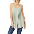 thumbnail image 2 of Pleated Spaghetti Strap Cami with Adjustable Straps, 2 of 2