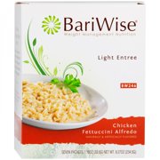 BariWise Chicken Fettucini Alfredo Entree - High Protein Diet Dinner, Low Calorie, Low Sugar, Low Fat (7 servings/box)