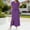 Purple, variant on Lutiedan Womens 2 Piece Long Skirt Sets V Neck Short Sleeve Tops and Side Slit Stretchy Drawstring Skirt Set Summer Casual Vacation Outfits