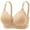 Beige-04, variant on Bras for Women Simple Solid Color Wireless Bra Soft Cup Plus Size Comfy Bras