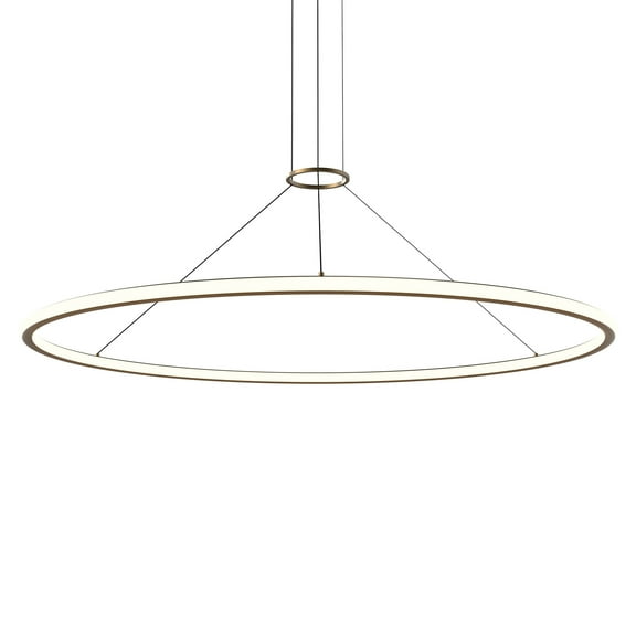 Sonneman 2235-62-30 Luna 62" Wide Led Ring Chandelier - Brass