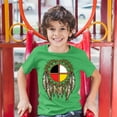 thumbnail image 3 of Tee Hunt The Medicine Wheel Dreamcatcher Youth T-Shirt Native American Symbol Kids, Green, Small, 3 of 5