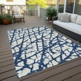 thumbnail image 6 of Addison Rugs Chantille Indoor/Outdoor Transitional Abstract Navy Washable Rectangle Rug, 5' x 7'6", 6 of 6