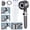 Gray, variant on Ion Drops Shower Head, High Pressure Shower Head and Hose Set with 4 Filters, 59‘’ Hose & Bracket, 4 Spray Modes & Pause Switch, Ion Drops Filtered Showerhead with Handheld, Gray