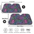 thumbnail image 3 of Haiem Rainbow Animal Skin Car Windshield Sun Shade - Blocks UV Rays Sun Visor Protector, Sunshade to Keep Your Vehicle Cool, Universal Fit SUV Van Sedan-Small, 3 of 7