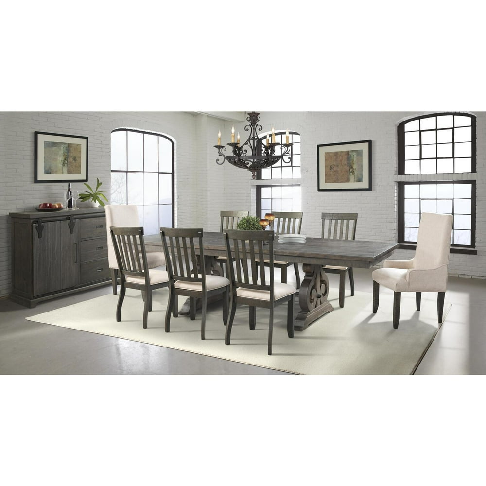 Picket House Furnishings Stanford Dining Set- Table, 6 Side Chairs, 2