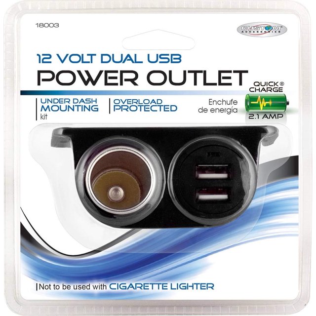 Adaptador de carga personalizado 18003 12 V Dual USB