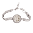 thumbnail image 1 of Grey Polluted Dirty Rough Paper Texture Tennis Chain Anklet Bracelet Diamond Jewelry, 1 of 3
