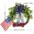 thumbnail image 3 of Modern Home Decor, Independence Day Wreath Handmade Decorative Props Suitable for Home Window Full Of and Stripes, 3 of 6